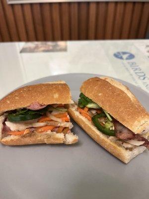 Banh mi thit nguoi...so delicious and fresh. The banh mi is toasted unlike other places in town.