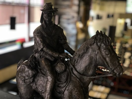 Clint Eastwood sculpture by r. Troy Thorpe