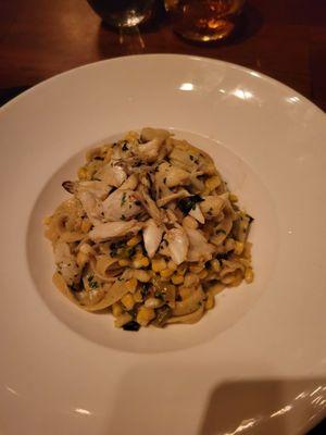 Crab & Corn Fettuccine