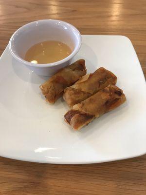 3 pretty small egg rolls $4