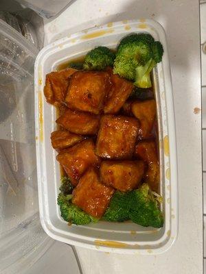 General Tso's tofu