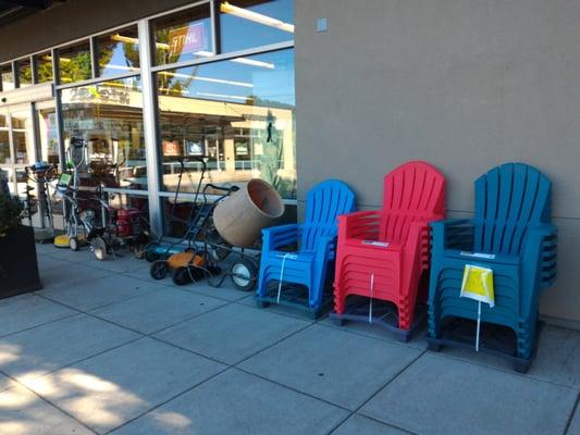 Chairs! And rental equipment!