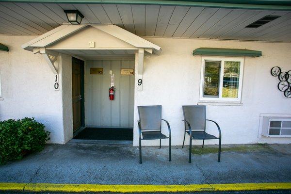 Parking outside of room