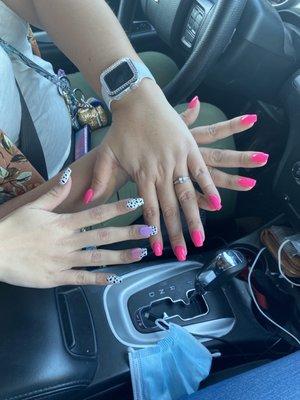 Sisters and mothers nails