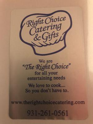 Right Choice catering is the right choice for your event!