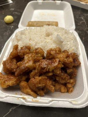 7. Orange Chicken Combo Plate