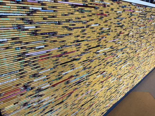 Pencil wall