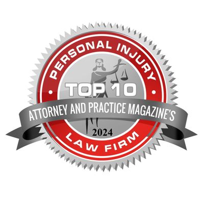 2024 Personal Injury Top 10 Law Firm Award