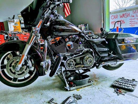 Harley davidson street glide 
Starter issue
We fixed it