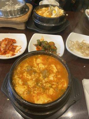 Tofu Soup (medium spicy) with beef