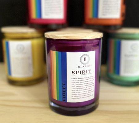 We are an LGBTQ+ loving business. Check out our uniquely cultivated pride candles!