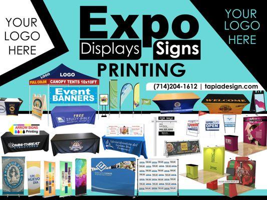 Expo Displays Signs Printing in Anaheim CA 
Specializing in Trade Show Printing in Anaheim, CA 
(714)204-1612 Visit www.tapiadesign.com