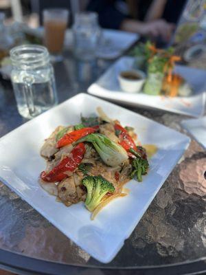 Pad Khee Mao with pork.