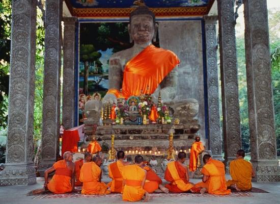 Monks.  Siem Reap, Cambodia.  Photo Courtesy of Susan Evoy