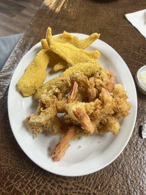 Fried fish and shrimp