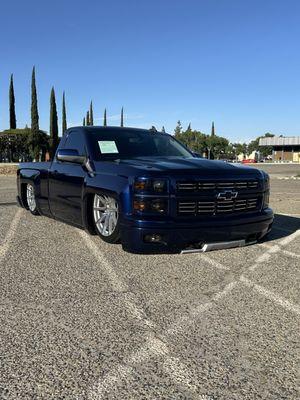 Single cab Silverado on air ride suspension