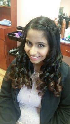 Loose Spiral Curls Front