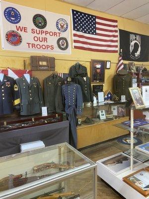 Veterans portion of museum