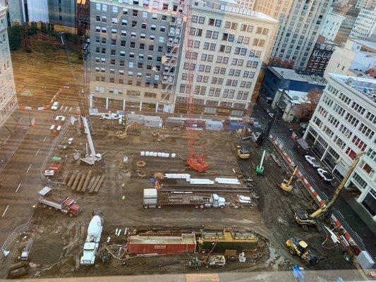 View below of the Old food cart lot... Future Hotel