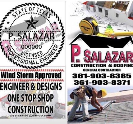 P Salazar Construction Roofing