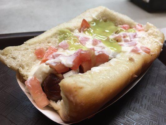 Sonoran Dog with everything.