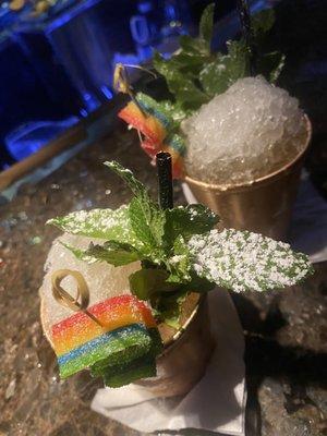 A mint julep...with a hint of color. Happy Pride