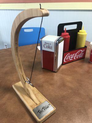 Table game, Coke napkin holder and condiments tray