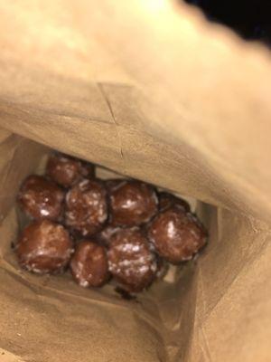 Chocolate donut holes - my addiction