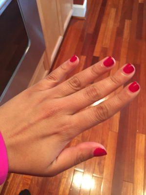 Gel manicure still looking great -- no chips or any issues - over 2 weeks later!!!