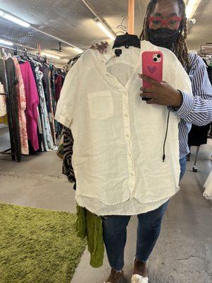 Linen J. Crew shirt