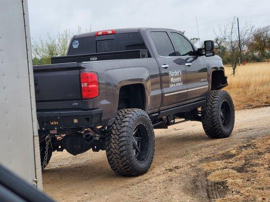 How could you not love them with a bada$$ truck like this?