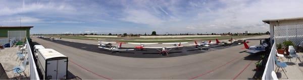 Panorama from a flight school