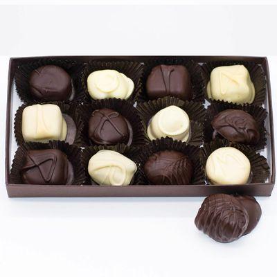 Dark and ivory chocolate variety box