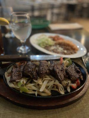 Skirt steak fajitas!   Delicious