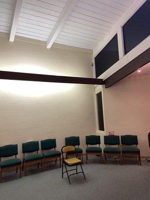 the worship room for contemporary service