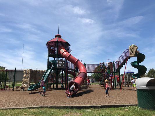 Wow! 1st time here, good looking playground. Kids ran all the way from the truck to be the first on.