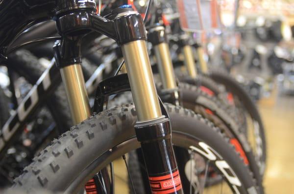 Hit the trail with Specialized, Scott, Turner and Open.