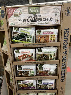 Fun Organic seed packets.