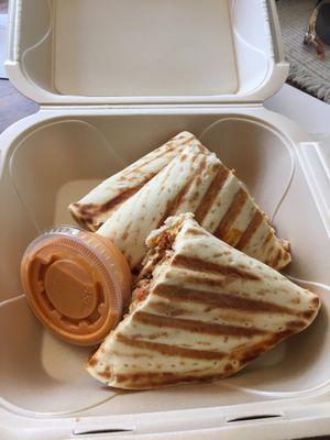 Chicken panini with extra sauce