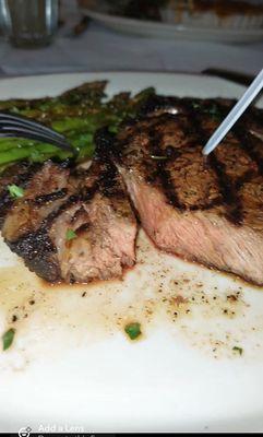 Ribeye with asparagus