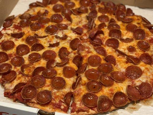 Pepperoni with extra sauce