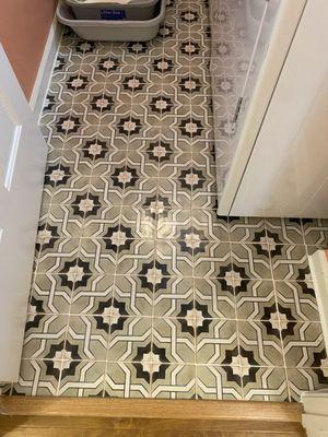 Tile installation