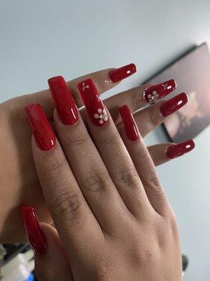 Red gel color and simple design