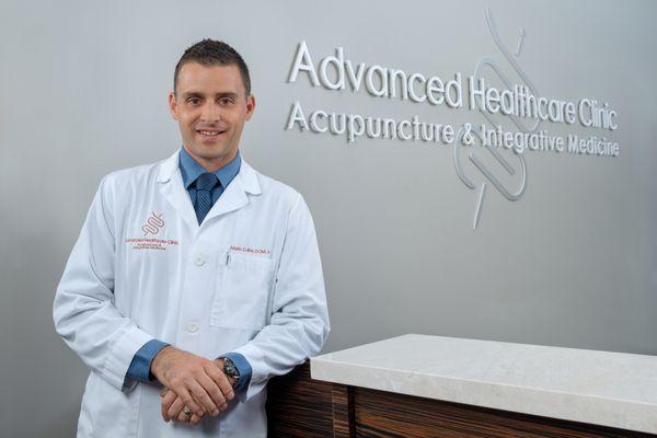 Portrait for marketing, Mario Dube, DOM, AP., Advanced Health Care Clinic.  Medical photography © Maria Lyle Photography