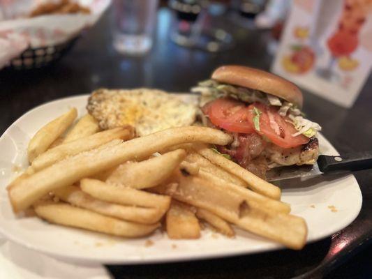 California Chicken (add egg) with garlic fries