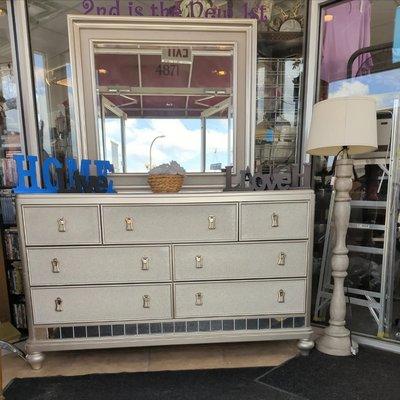 Dresser with mirror