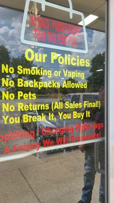 Store policies