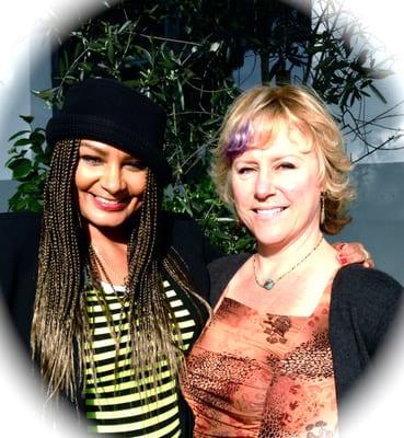 Angela Cleo Smith, Board Chair with Melanie Mentzel, Community Outreach Coordinator for Berkeley Community Media (BCM)