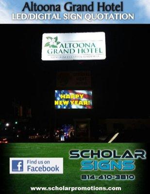 New LED Screen for Altoona Grand Hotel. Altoona, PA