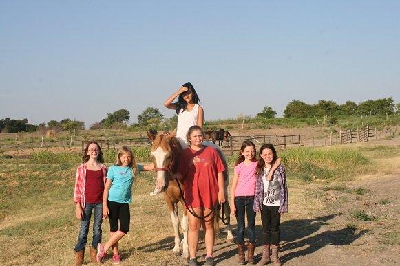 Getting ready for a trail ride